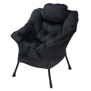 Sillón de relax para el salón butaca individual de lectura negro