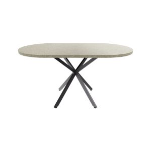 Marui small - mesa de comedor 150x90 cm en madera texturizada kiso