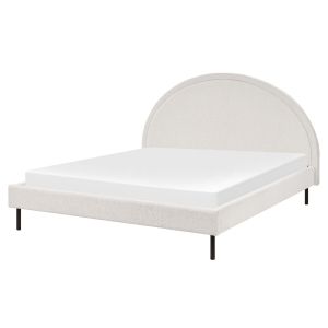 Cama bouclé margut 160 x 200 cm blanco