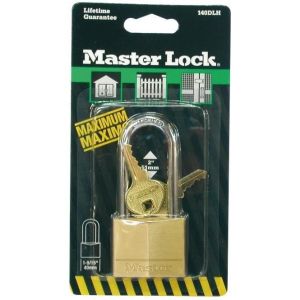 Candado de latón macizo - master lock - 50 mm - cerradura de doble pestaña