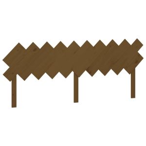 vidaXL cabecero de cama madera maciza pino marrón miel 196x3x80,5 cm
