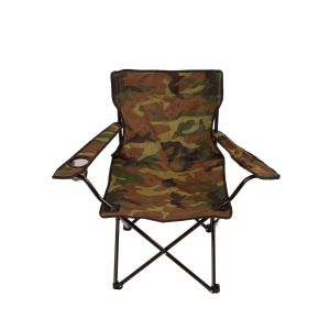 Silla de camping plegable con portavasos | metal y lona | 80x80x49 cm |  -
