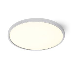 Plafón LED 48w cct, 60cm diámetro, marco blanco