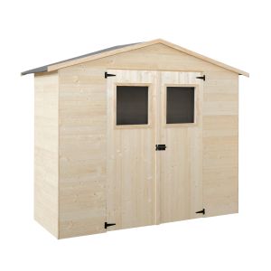 Caseta de madera para jardín 4,4 m2 wasabi - fabricada en españa - ventana