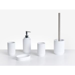 Conjunto de 5 accesorios de baño huarmey blanco