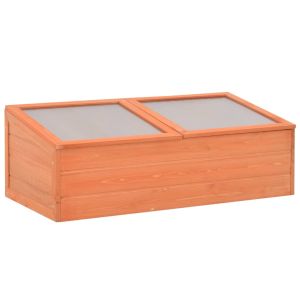 vidaXL invernadero de madera 100x50x34 cm
