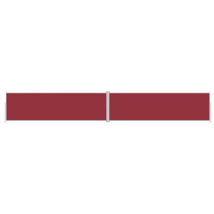 vidaXL toldo lateral retráctil rojo 180x1200 cm