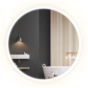 Rea espejo LED ffj white 60cm, vaso, 2x60x60 cm