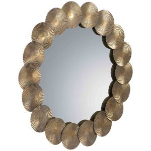Espejo de pared de metal 90x90x03h cm