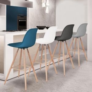 Taburetes bar sara mix colores lote de 4 acolchados