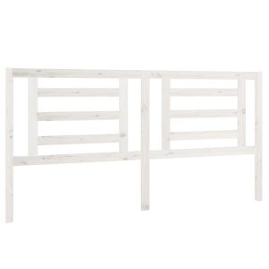 vidaXL cabecero de cama madera maciza de pino blanco 186x4x100 cm