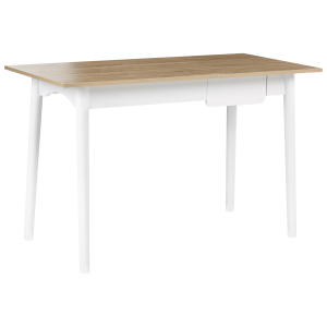Escritorio vitrion 120 cm 60 cm marrón claro/blanco