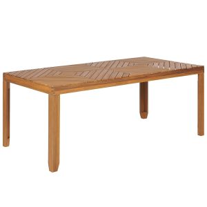 Mesa de jardín baratti 180 cm 90 cm madera de acacia marrón