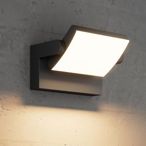 Aplique de pared interior y exterior aluminio impermeable regulable 18 w