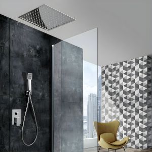 Imex - columna ducha empotrada techo con grifo serie volga