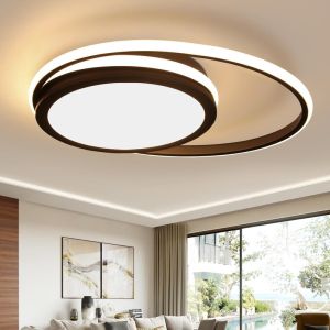 Nettlife plafon  de techo LED para  - plafon  negra regulable plafon