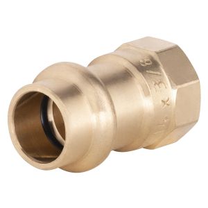 Conexión de cobre a prensar ø14 - hembra 3/8'