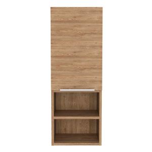 Armario de pared baño mila, con estantes miel