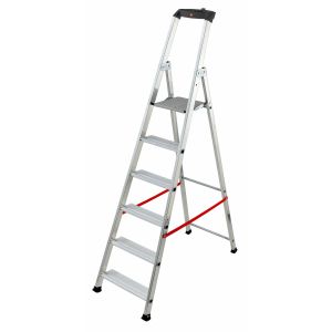 Hailo-8845-011-escalera de tijera profesional alu pro (5 peldaños)