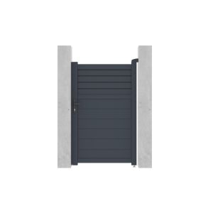 Pack cancela aluminio carpatia 1m a.160cm + 2 postes a.190cm gris