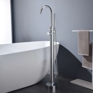 Grifo de bañera monomando exenta sky bath cromo inox s304