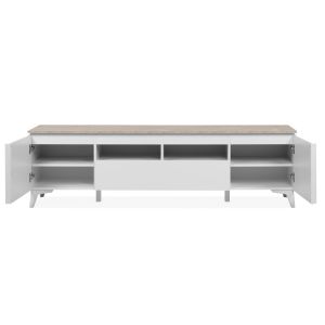 Mueble tv bertrix 2 puertas 1 cajon blanco 177x51,5x40 cm