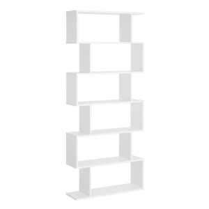 Estantería librería 80x23x192cm madera color blanco Homcom