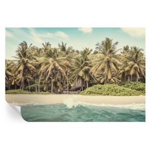 Murales autoadhesivos playa tropical 104x152 tulup