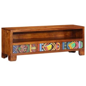 Mueble de tv multicolor con gran espacio de almacenamiento