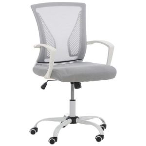 Silla de oficina de malla - gris claro