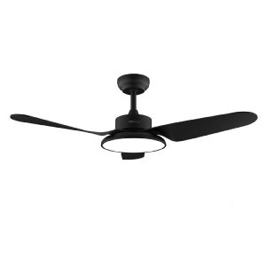 Cecotec ventilador de techo con luz energysilence aero 5200 light black