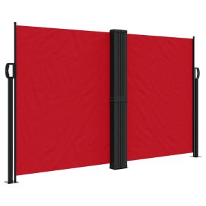 vidaXL toldo lateral retráctil rojo 140x1000 cm