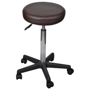 Taburete de oficina marrón oif369848