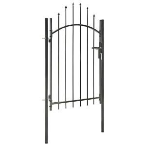 vidaXL puerta de jardín woerden acero 1x1,5 m negro