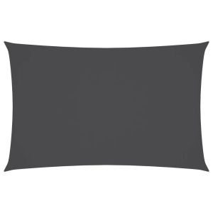 vidaXL toldo de vela rectangular tela oxford gris antracita 5x8 m