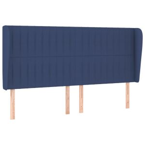 vidaXL cabecero con orejas de tela azul 183x23x118/128 cm