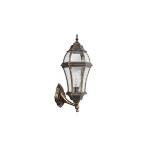 Becrux outdoor wall light 1xe27 aluminium / crystal black