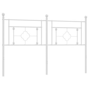 vidaXL cabecero de metal blanco 160 cm