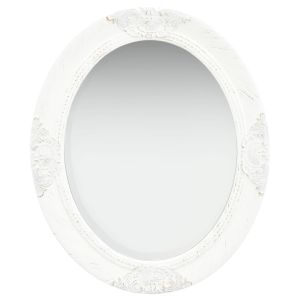 vidaXL espejo de pared estilo barroco blanco 50x60 cm