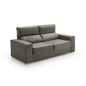 Sofa chaise longue reclinable beatrice gris oscuro derecha