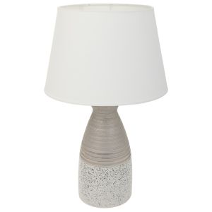 Lámpara de mesa de cerámica plateado 14,5x14,5x36