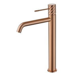Monomando lavabo alto bless oro rosa cepillado [ imex® ]
