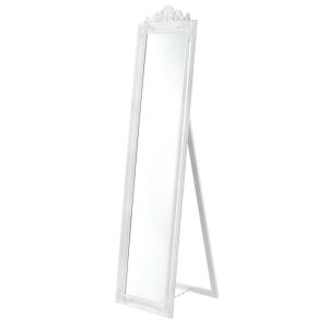 Espejo de pie inclinable 160 x 40 cm blanco