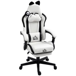Silla de oficina plástico blanco 65x62x124 cm