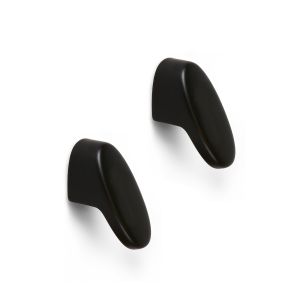 Pomo para mueble rei 750 | 31x16x20 mm | negro mate | 2 uds. | zamak