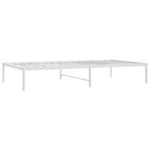 vidaXL estructura de cama sin colchón metal blanco 100x190 cm