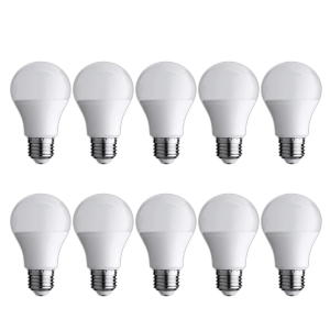 10x bombillas LED E27 blanco neutro 4200k a60, 10w
