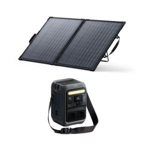 Estação de alimentação portátil - 288wh - 300w ca - lifepo4 - painel 100w