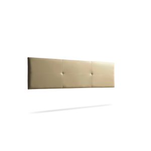 Cabecero tapizado alma polipiel 170x50x5 cm - dorado - moonia