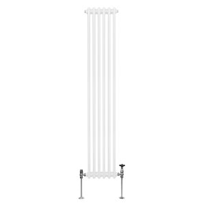 Radiador tradicional vertical de 2 columnas - 1800x 292mm - blanco